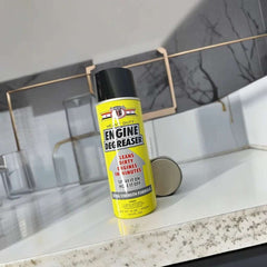 Mumzar engine degreaser diversion safe can yellow aerosol can with black cap for cleaning dirty engines quickly