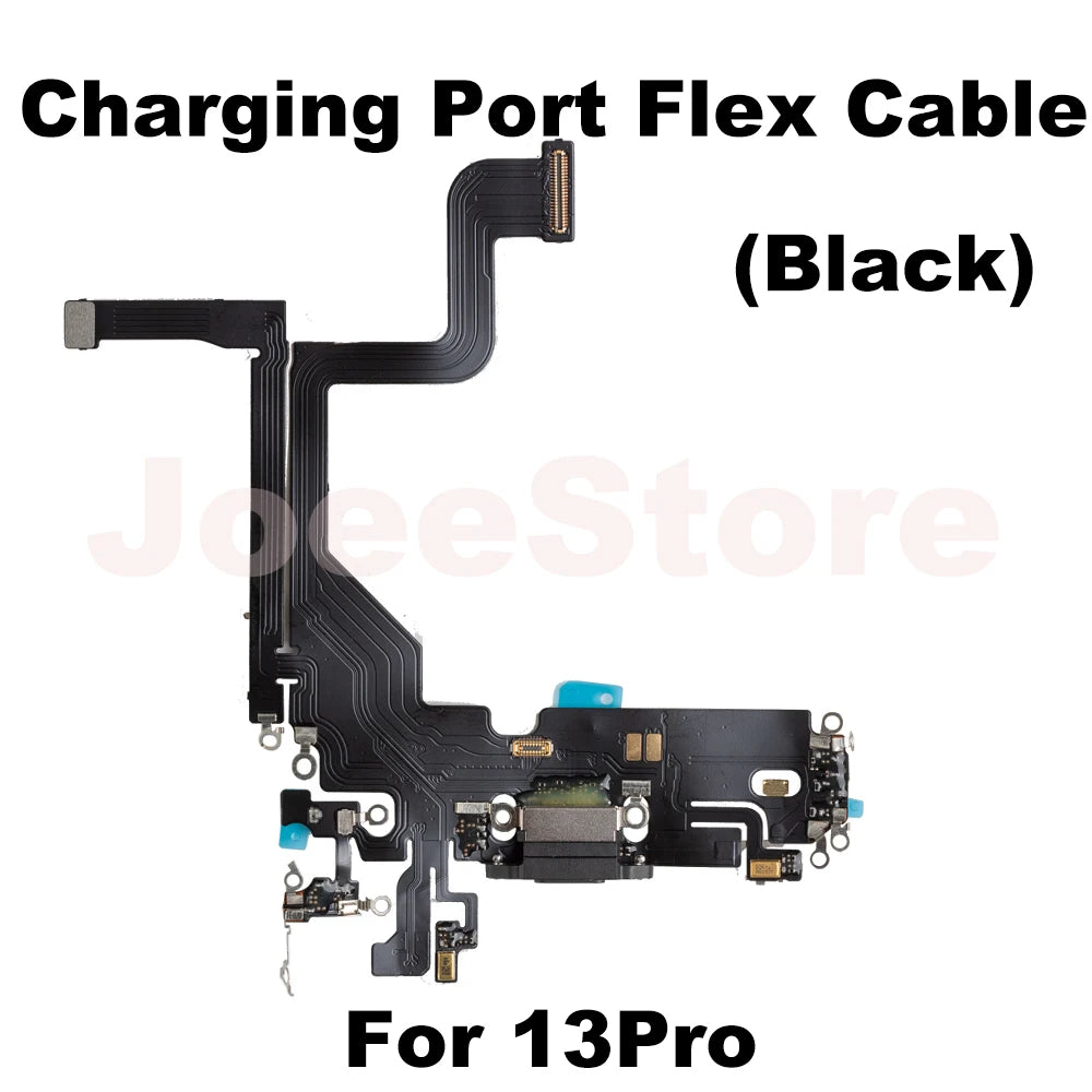 Mumzar iPhone charging port flex cable replacement assembly for iPhone 13 Pro black lightning port module