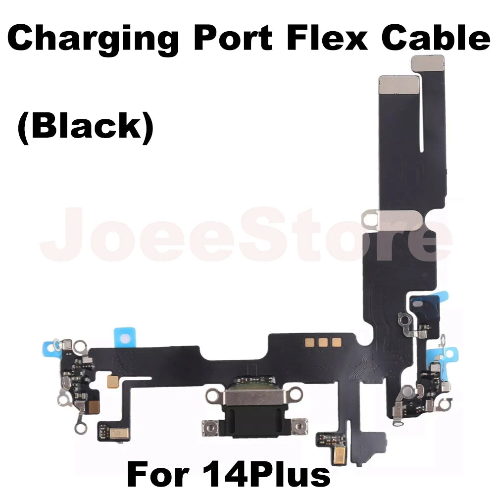 iPhone charging port flex cable replacement Mumzar black charging port flex cable for iPhone 14 Plus