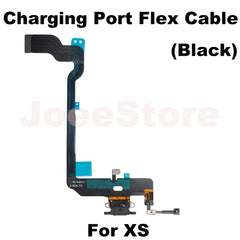 Mumzar iPhone charging port flex cable replacement for iPhone XS black charging dock assembly