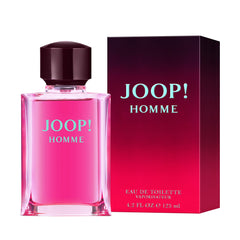 Joop Homme Eau De Toilette 125ml bottle with matching gradient pink and black box packaging