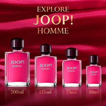Set of Joop! Homme eau de toilette bottles in pink, 200ml, 125ml, 75ml, 30ml