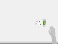 beatool junior toothpaste for kids 6-12 years green travel size tube 5.4 in 13 cm shown with hand for scale