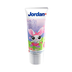 Jordan kids toothpaste for 0-5 years tube with bunny design mild fruity flavor safe for toddlers