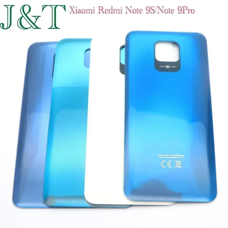 Redmi Note 9S back cover replacement glossy blue gradient rear housing for Xiaomi Redmi Note 9 Pro