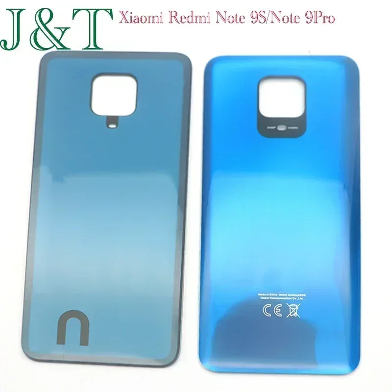 Mumzar glossy blue Redmi Note 9S back cover replacement compatible with Xiaomi Note 9S Note 9 Pro durable rear housing