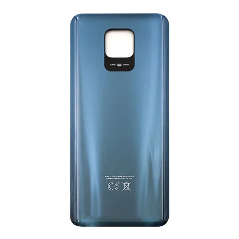 Mumzar glossy blue Redmi Note 9S back cover replacement with square camera cutout and CE marks