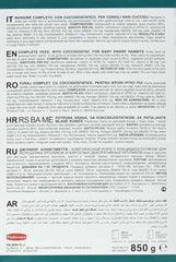 Padovan Junior Rabbit Food Pellets Nutritionally Balanced for Baby Dwarf Rabbits with Essential Vitamins