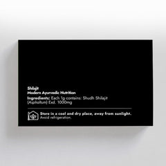 Kapiva Himalayan Shilajit resin 40g UAE black product box back label showing ingredients and storage instructions