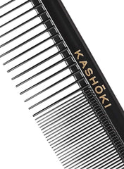 Kashoki hair cutting comb with fine and wide teeth for precision styling and grooming