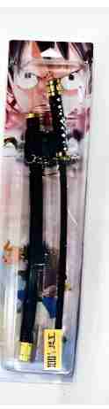 Huitich katana sword for imaginative play with black handle and decorative sheath for kids