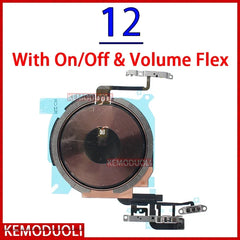 Mumzar wireless charging coil for iPhone with on off and volume flex cable replacement part
