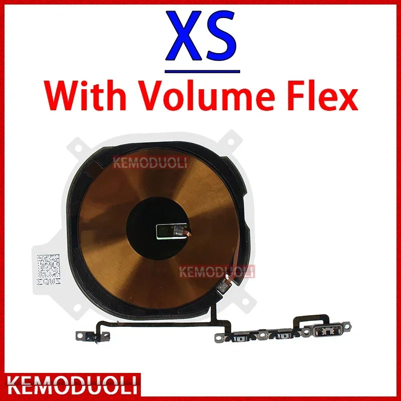 wireless charging coil for iPhone Mumzar replacement part with volume flex cable for iPhone XS repair