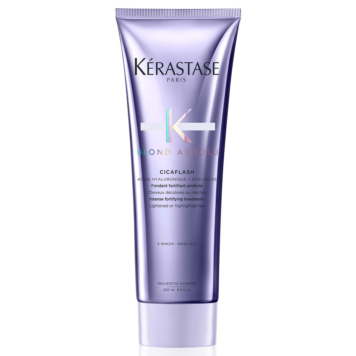 Kérastase Blond Absolu conditioner in a sleek bottle for nourishing blonde and highlighted hair