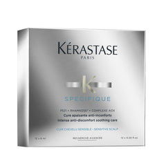 Kerastase Cure Episanti hair treatment for sensitive scalps in a 12 pack with anti-discomfort formula