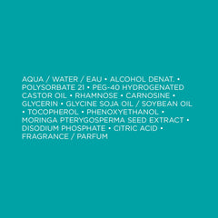 Kerastase Cure Episanti hair treatment ingredients list on a teal background for nourishment and care