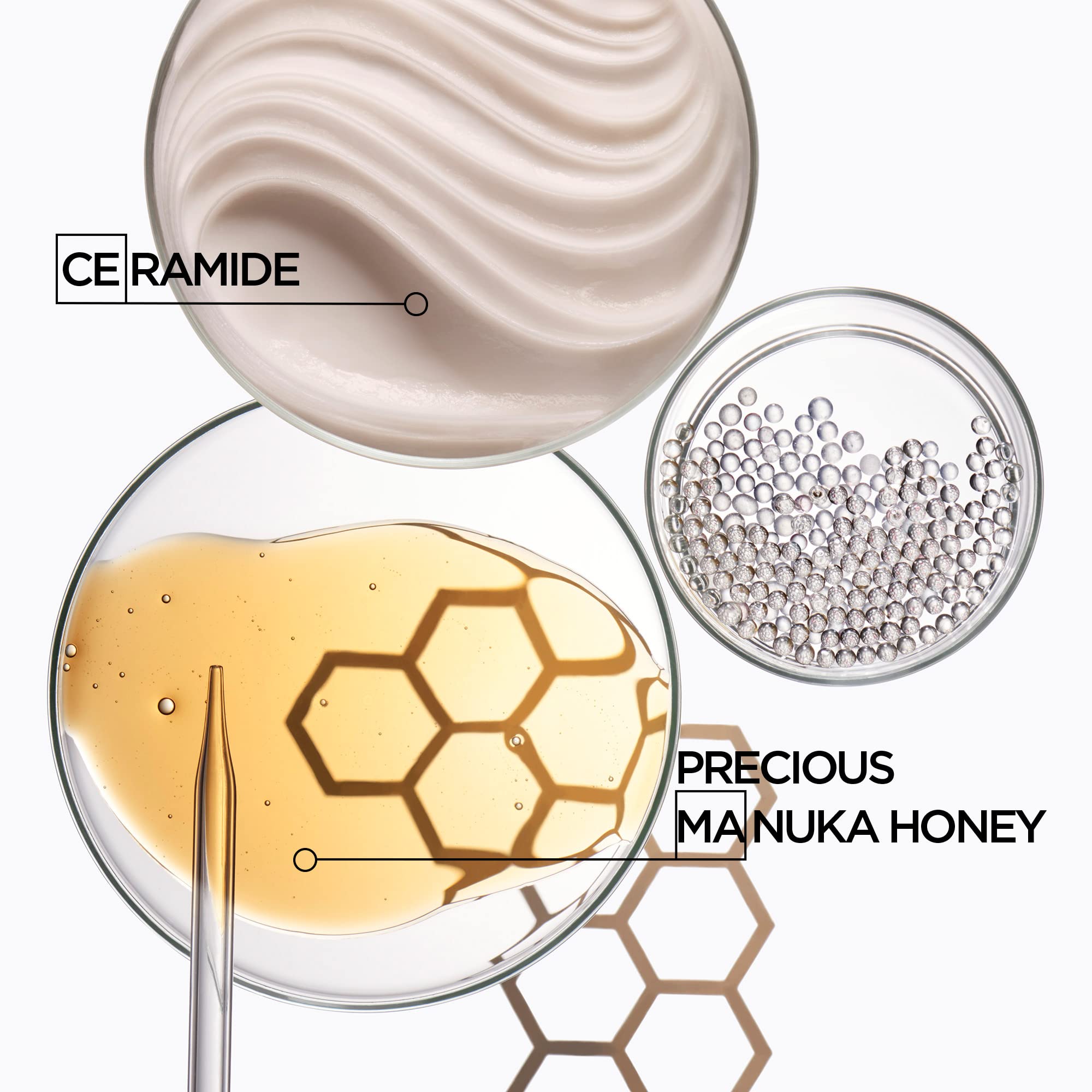 Ingredients of Kérastase Curl Manifesto Refresh Absolu Spray including ceramide and manuka honey