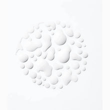 Cluster of white droplet icons on a clean surface