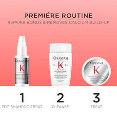 Kérastase damaged hair treatment UAE with pre-shampoo, cleansing, and treatment products for hair repair