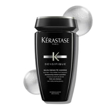 Kérastase Densifique thickening shampoo bottle, black with K- Densifique label