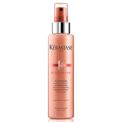 Kérastase frizz control spray in a sleek bottle for smooth, manageable hair with humidity protection