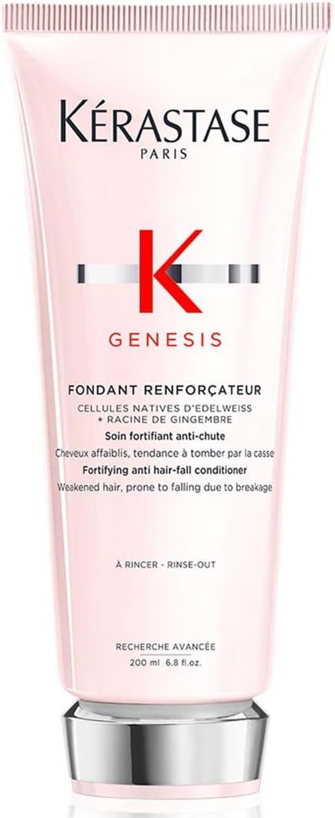 Kérastase Genesis anti-hair fall conditioner in a 200ml tube for strengthening weak hair