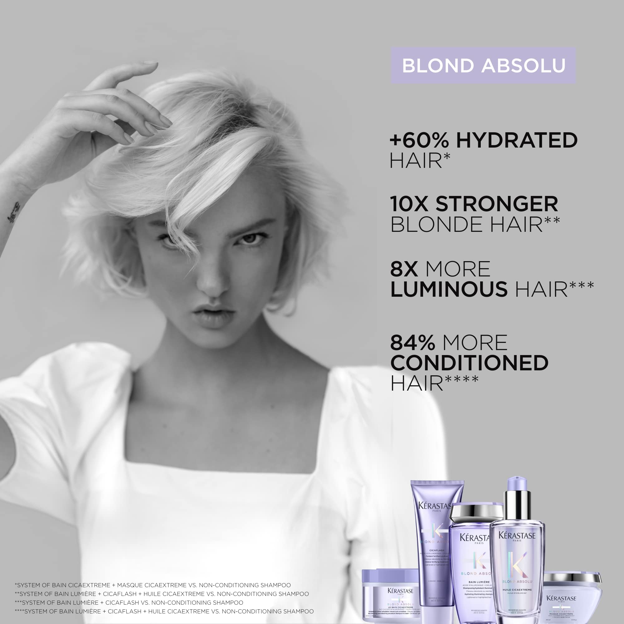 Kérastase Blond Absolu Hair Serum for Blonde Hair that hydrates, strengthens, and adds shine