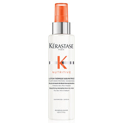 Kerastase heat protectant for thin hair in a spray bottle for protecting and nourishing dry strands
