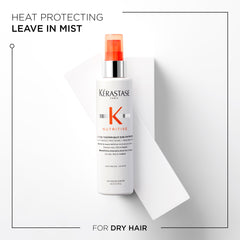 Kérastase heat protectant for thin hair in a spray bottle for nourishing dry hair