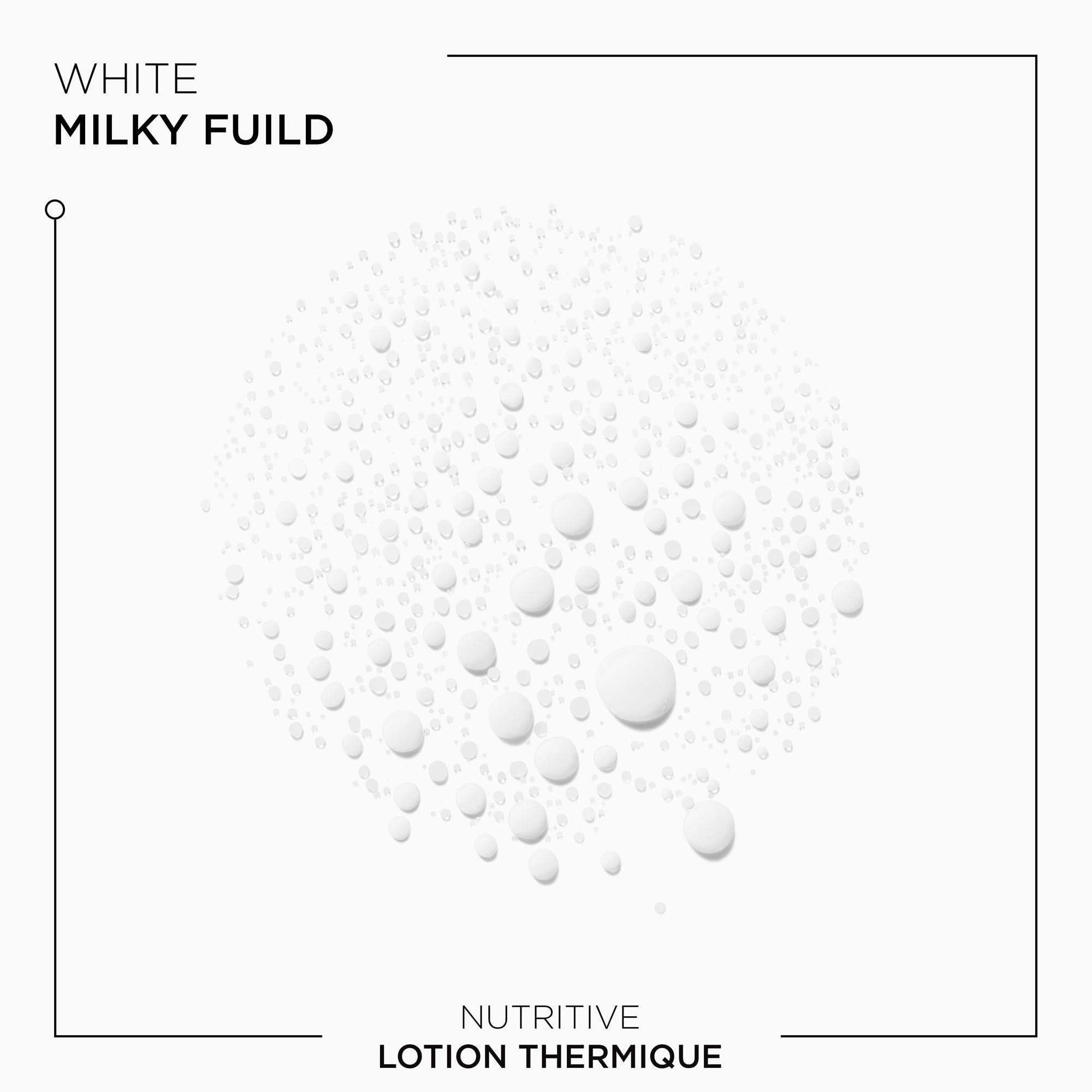 Kerastase heat protectant for thin hair in a white milky fluid texture, perfect for nourishing and protecting hair