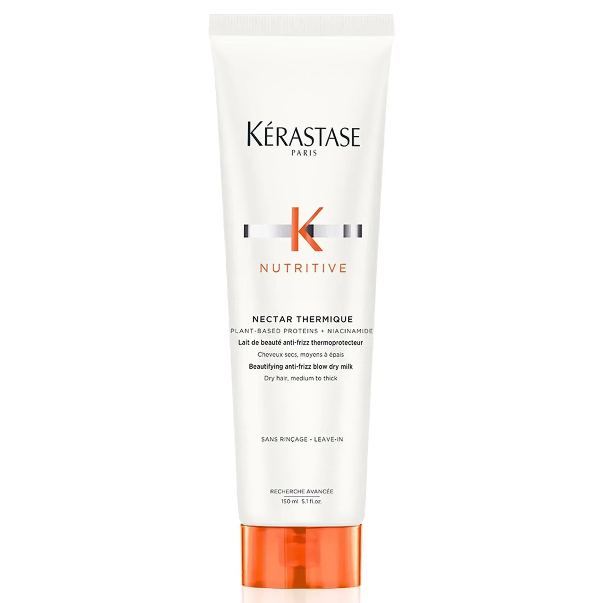 Kerastase Nectar Thermique Heat Protecting Cream - Anti-Frizz, Softness & Shine, Heat Protection, With Niacinamide, For Medium to Thick Dry Hair, 5.1 Fl Oz - Mumzar