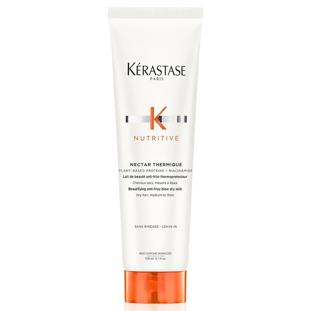 Kerastase Nectar Thermique Heat Protecting Cream - Anti-Frizz, Softness & Shine, Heat Protection, With Niacinamide, For Medium to Thick Dry Hair, 5.1 Fl Oz - Mumzar