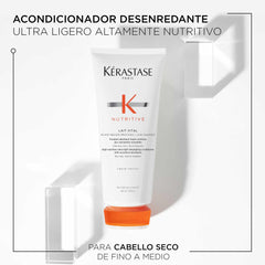 Kérastase Nutritive Lait Vital conditioner tube designed for lightweight nourishment for dry hair