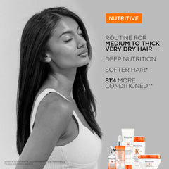 Keratase Nutritive Rich Hair Mask with products for deep nutrition and softer hair for dry hair types