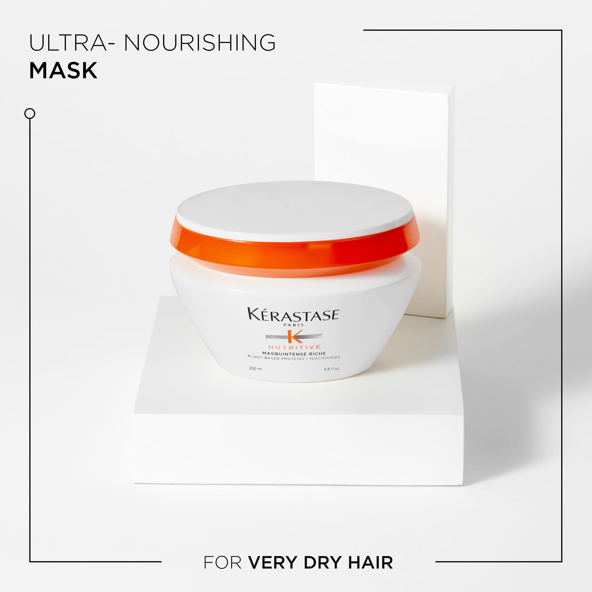 Kerastase Nutritive Rich Hair Mask in a white jar for very dry hair nourishment