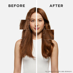 Before and after results using Kerastase Premier Decalcifen shampoo for revitalized, healthy hair