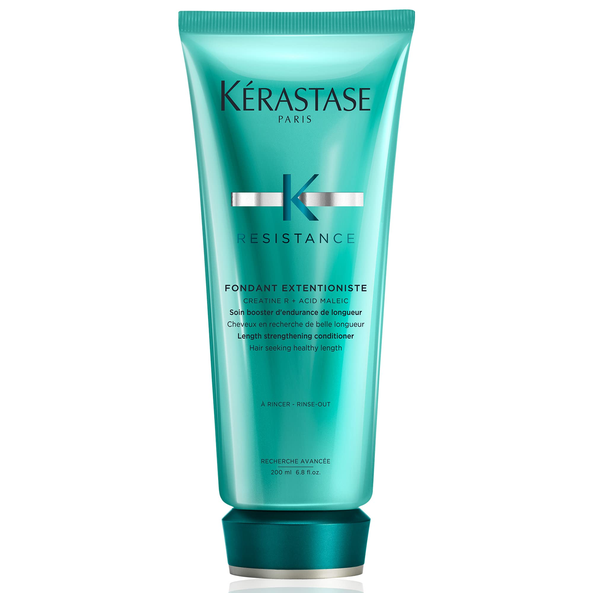 Kérastase Resistance Extensionist conditioner UAE in a teal tube for strengthening long hair