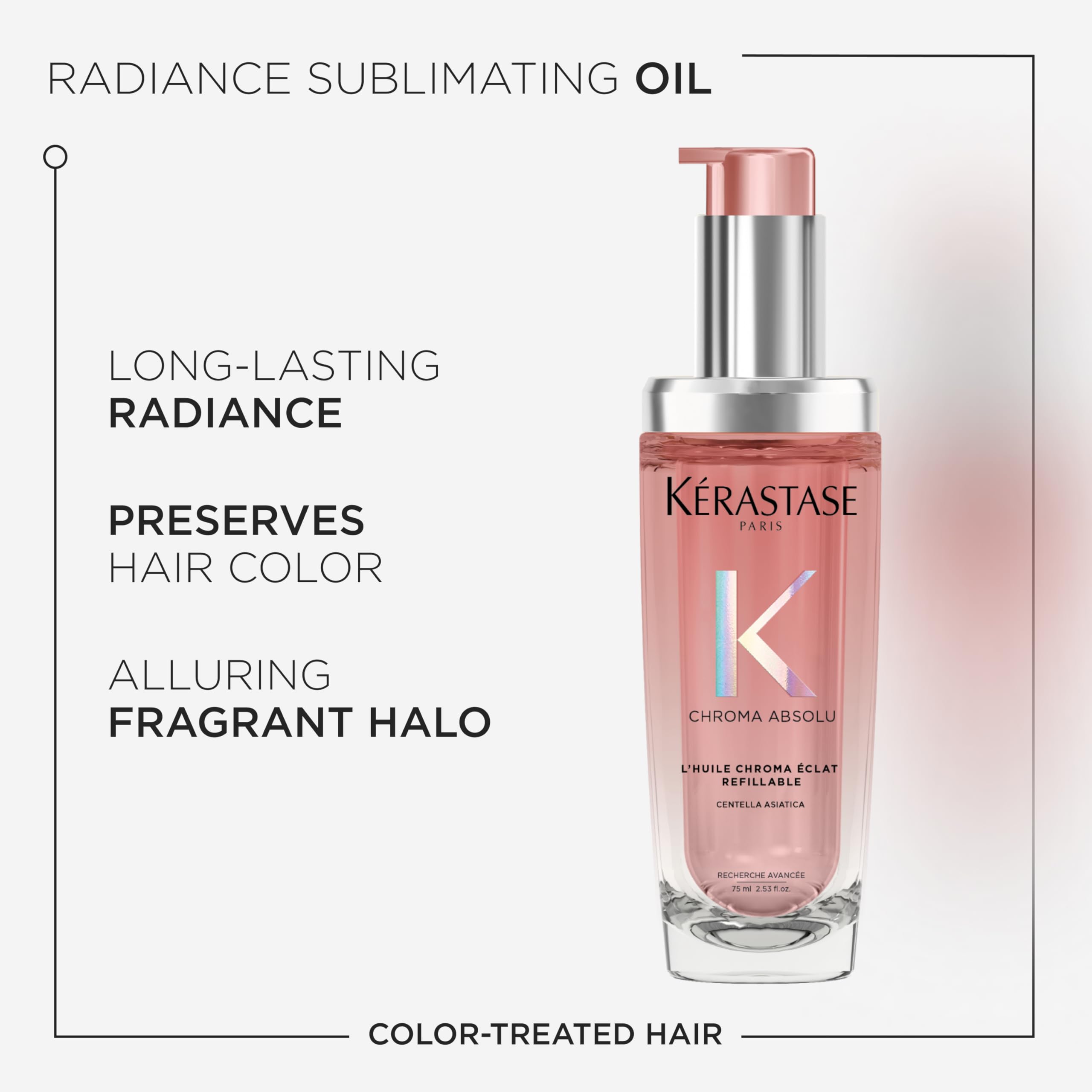 Kerastase Absolu hair oil UAE in a sleek bottle, enhances radiance for color-treated hair.