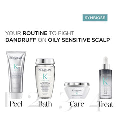 Keratase Anti-Dandruff Shampoo UAE as part of a four-step routine for oily sensitive scalp care