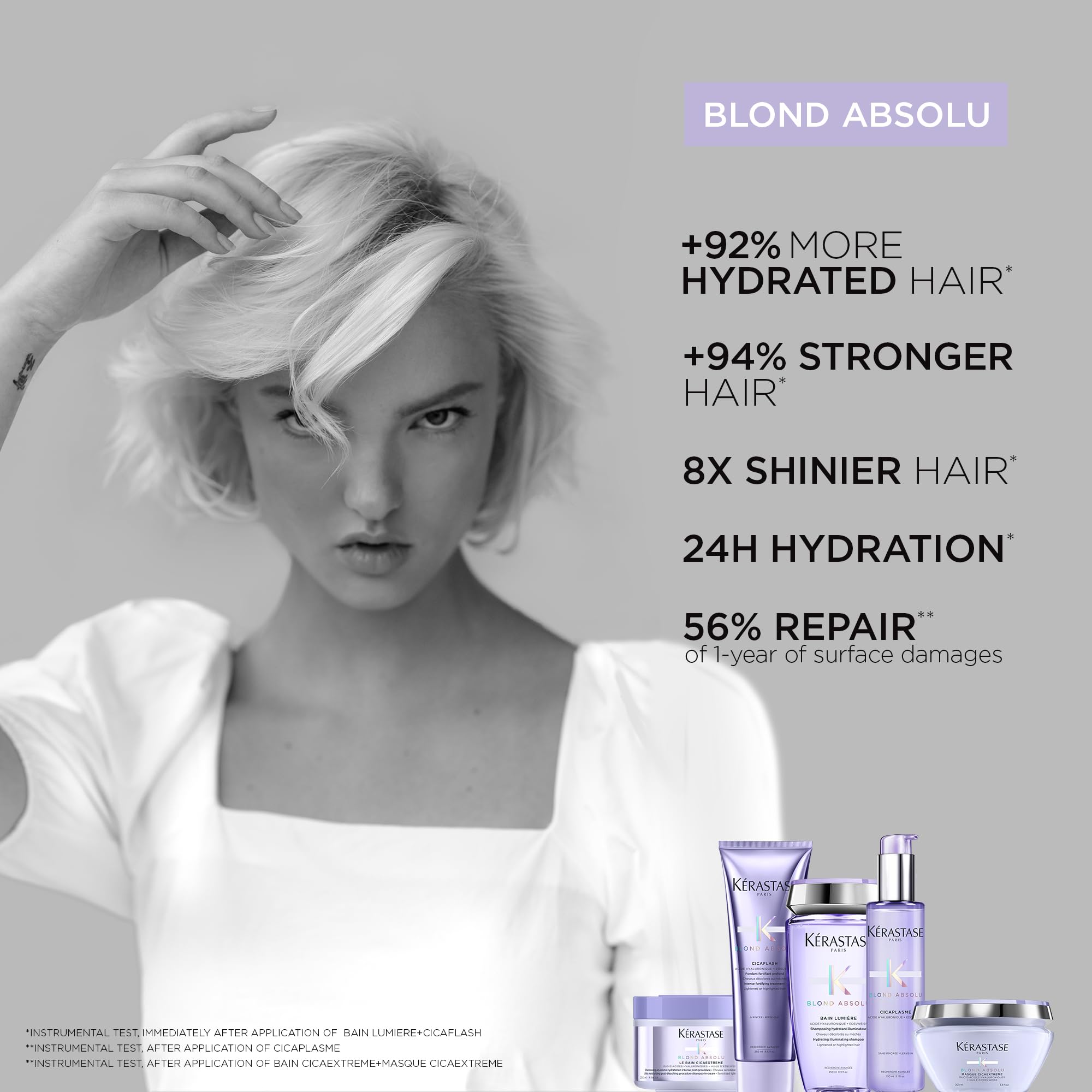 Kerastase blonde shampoo UAE with benefits for hydration and shine for blonde hair
