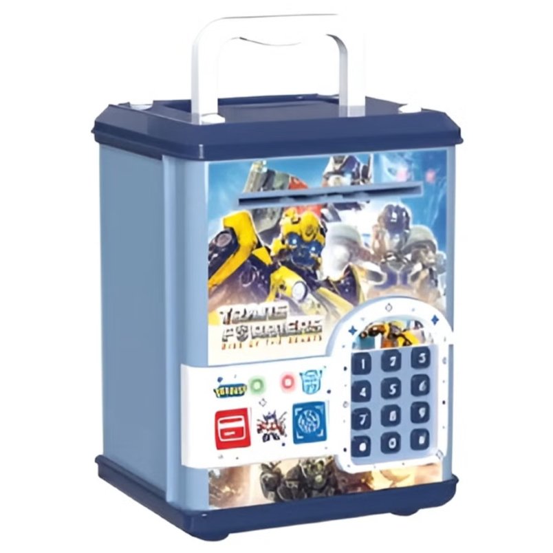 Huitich TransFormer ATM Machine kids ATM money box with fingerprint lock featuring keypad and robot design