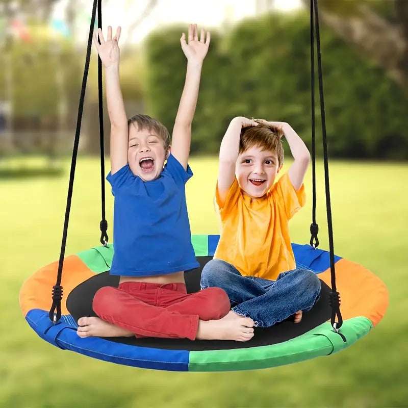 Colorful Huitich kids hammock swing indoor outdoor for fun and relaxation, perfect for playtime