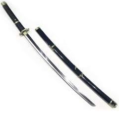 One Piece Roronoa Zoro cosplay sword by Huitich kids samurai sword costume accessory with black sheath
