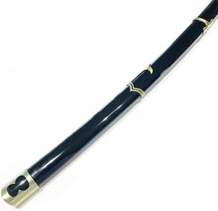 One Piece Roronoa Zoro cosplay sword in black with gold accents kids samurai sword costume accessory