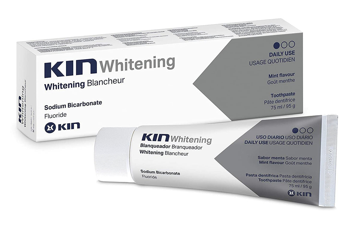 Kin Whitening Toothpaste 75ml box and tube mint flavor daily use whitening paste for brighter teeth