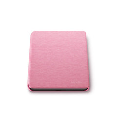 Pink lightweight Kindle protective cover by Huitich AMZ with textured fabric finish