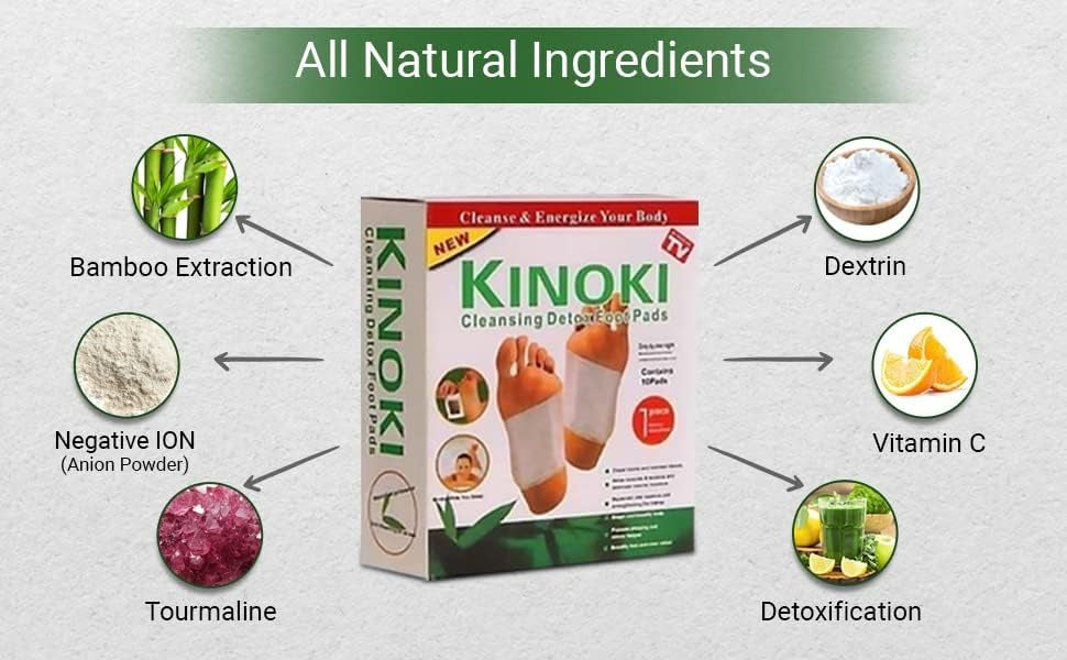 Kinoki detox foot patches UAE with natural ingredients for effective cleansing and detoxification