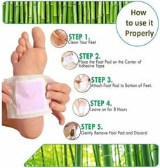 Instructions for using Kinoki detox foot patches UAE with step-by-step guidance