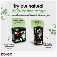 Kotex cotton-range maxi pads and liners package set