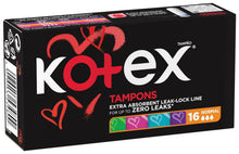 Kotex tampons box front view, 16 Normal tampons
